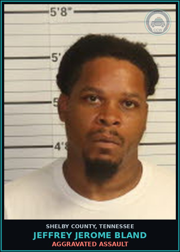 Booking mugshot of JEFFREY JEROME BLAND in Shelby County