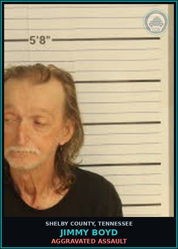 Booking mugshot of JIMMY BOYD in Shelby County