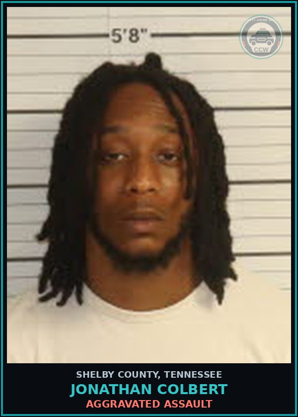 Booking mugshot of JONATHAN COLBERT in Shelby County
