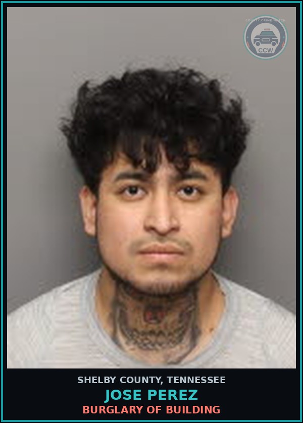 Booking mugshot of JOSE PEREZ in Shelby County