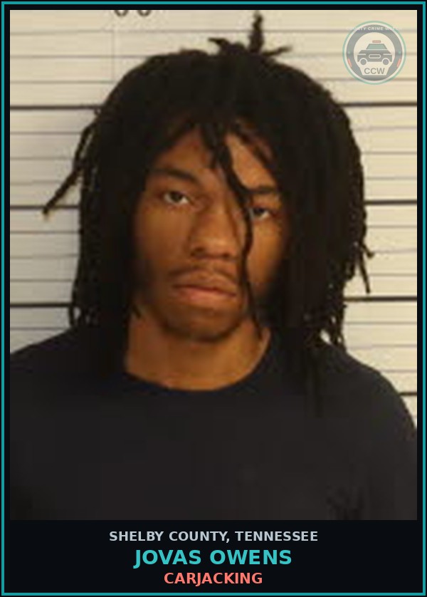 Booking mugshot of JOVAS OWENS in Shelby County