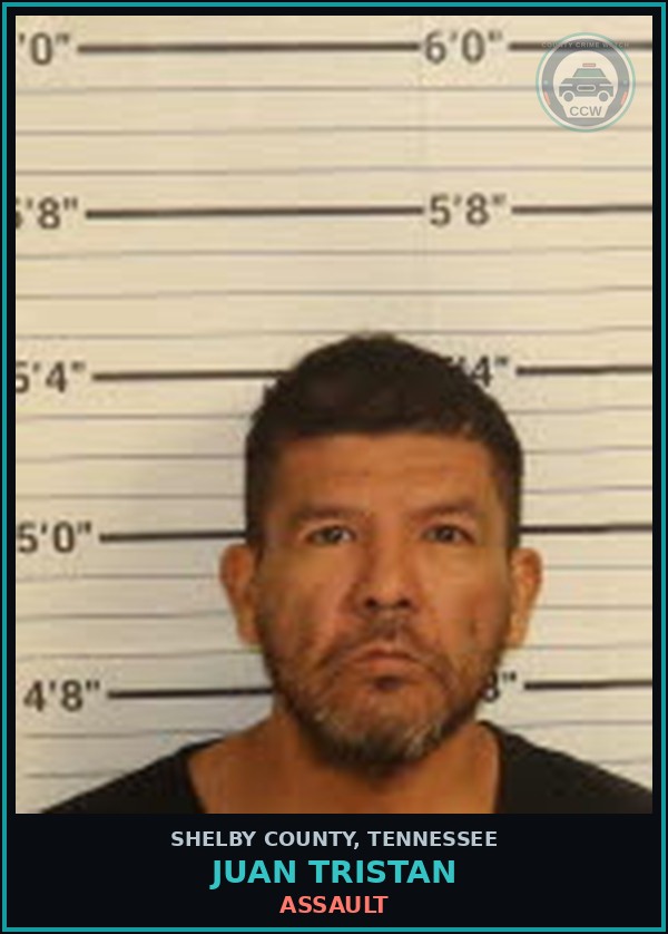 Booking mugshot of JUAN TRISTAN in Shelby County