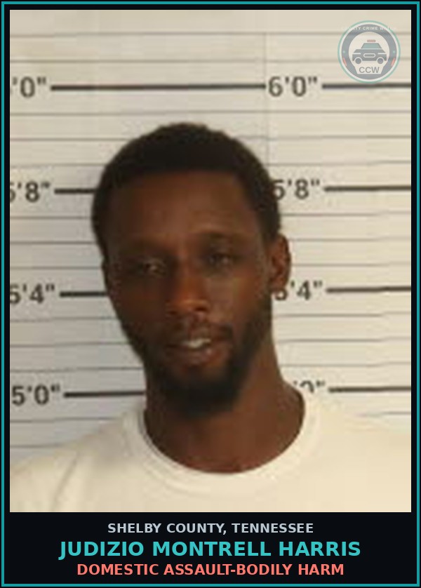 Booking mugshot of JUDIZIO MONTRELL HARRIS in Shelby County