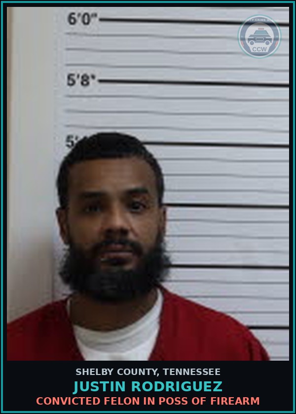 Booking mugshot of JUSTIN RODRIGUEZ in Shelby County