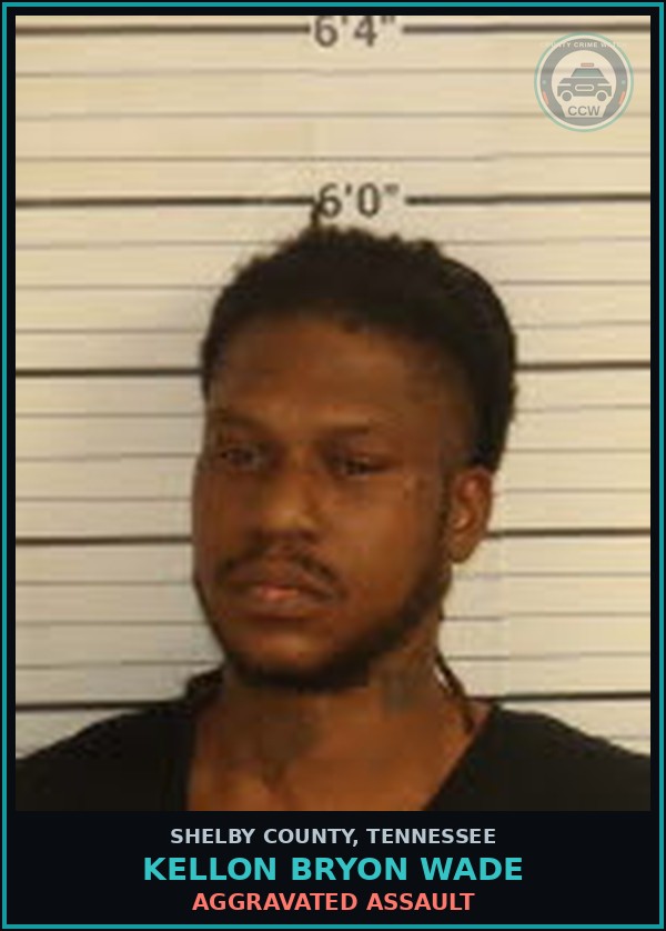 Booking mugshot of KELLON BRYON WADE in Shelby County
