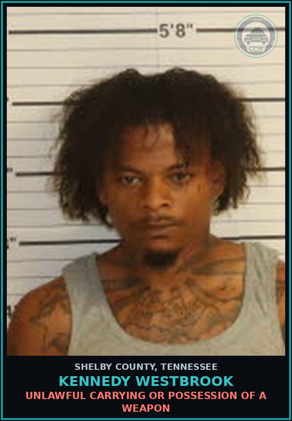 Booking mugshot of KENNEDY WESTBROOK in Shelby County