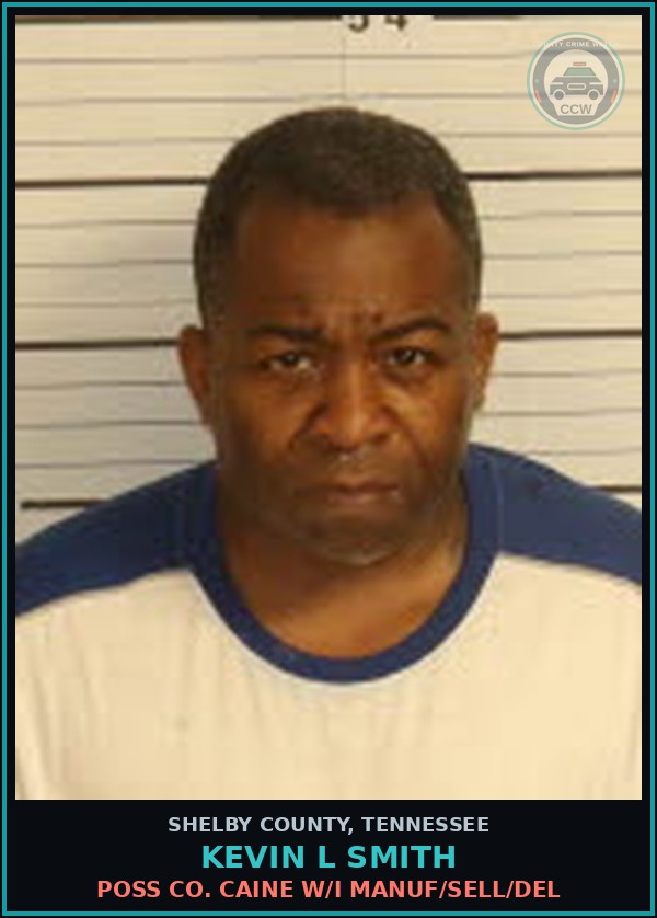 Booking mugshot of KEVIN L SMITH in Shelby County
