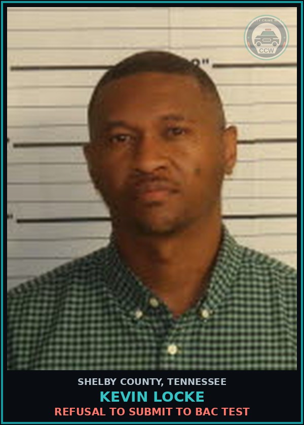 Booking mugshot of KEVIN LOCKE in Shelby County