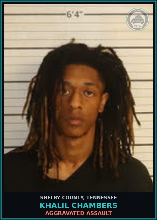Booking mugshot of KHALIL CHAMBERS in Shelby County