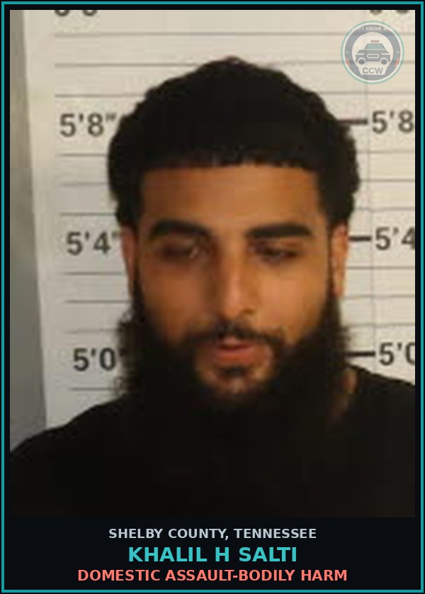 Booking mugshot of KHALIL H SALTI in Shelby County