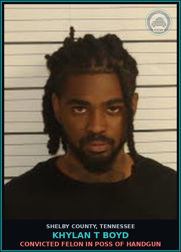 Booking mugshot of KHYLAN T BOYD in Shelby County
