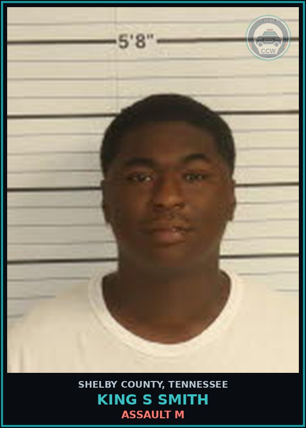 Booking mugshot of KING S SMITH in Shelby County