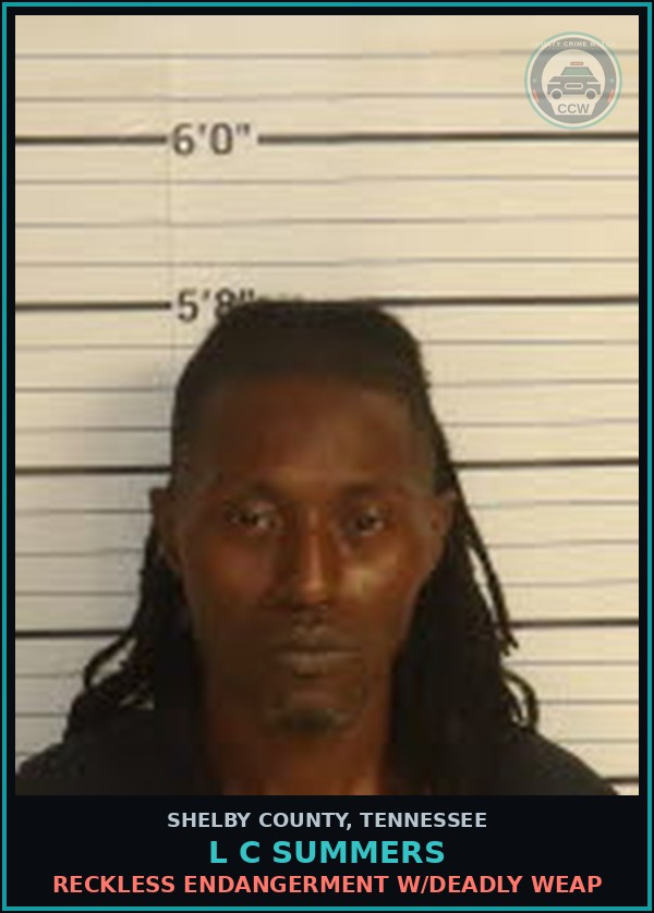 Booking mugshot of L C SUMMERS in Shelby County