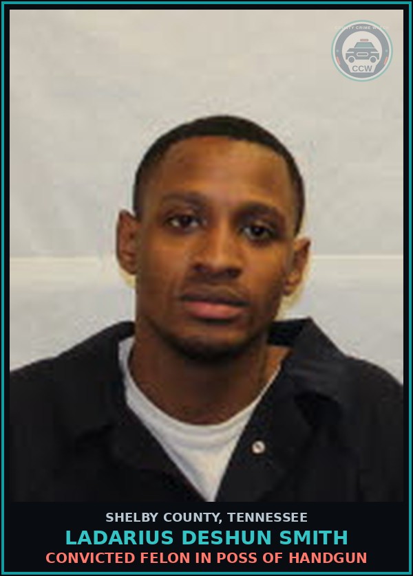 Booking mugshot of LADARIUS DESHUN SMITH in Shelby County