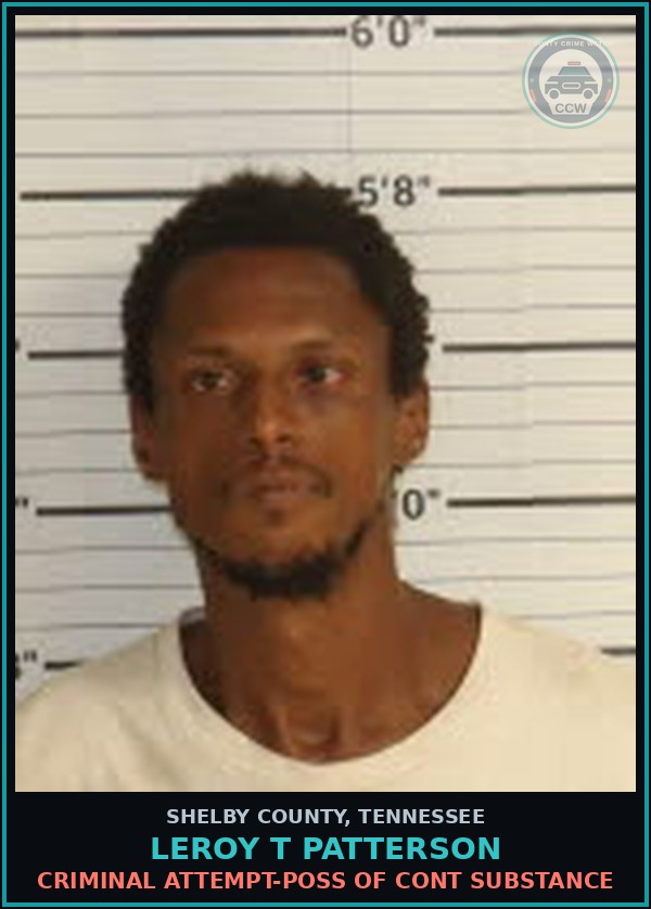 Booking mugshot of LEROY T PATTERSON in Shelby County