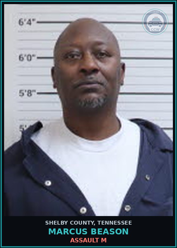 Booking mugshot of MARCUS BEASON in Shelby County