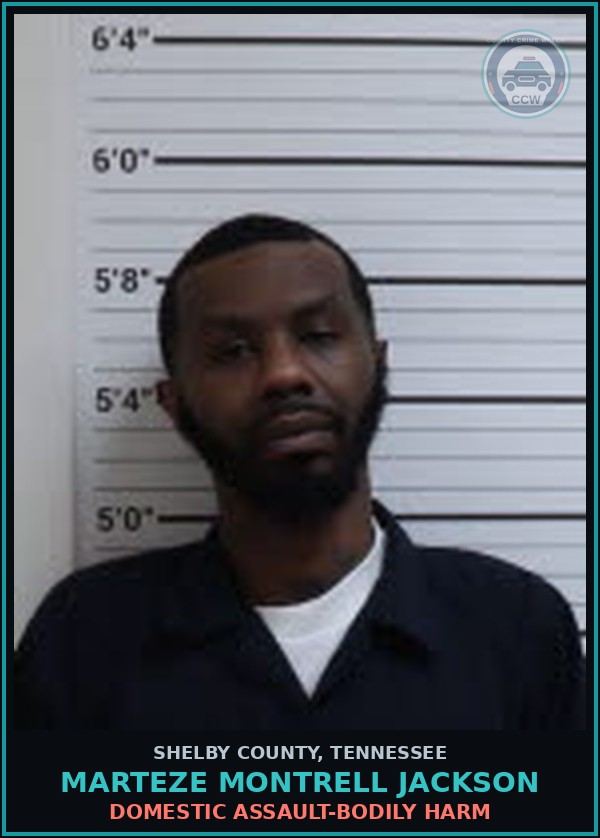 Booking mugshot of MARTEZE MONTRELL JACKSON in Shelby County