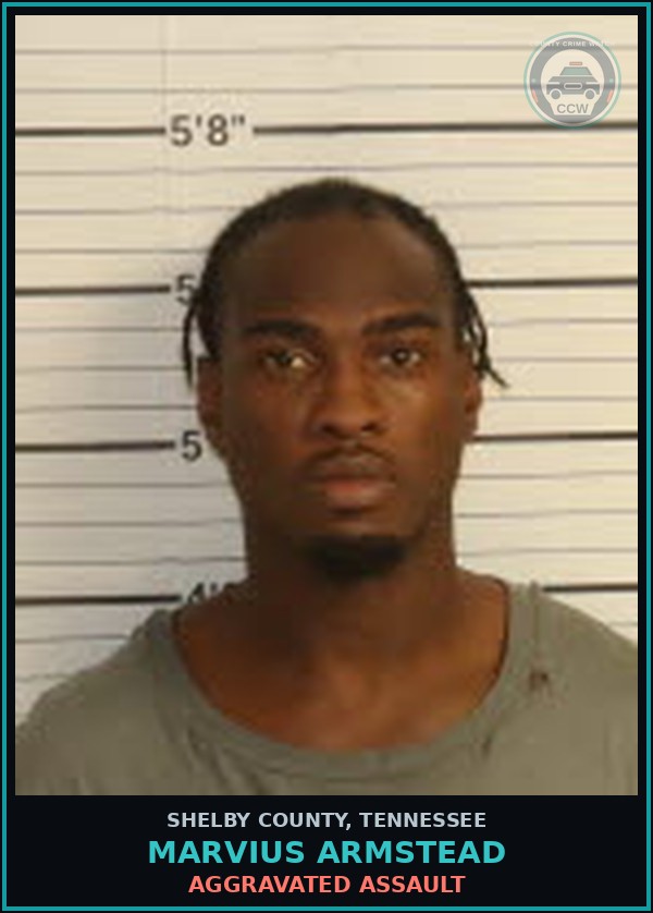 Booking mugshot of MARVIUS ARMSTEAD in Shelby County