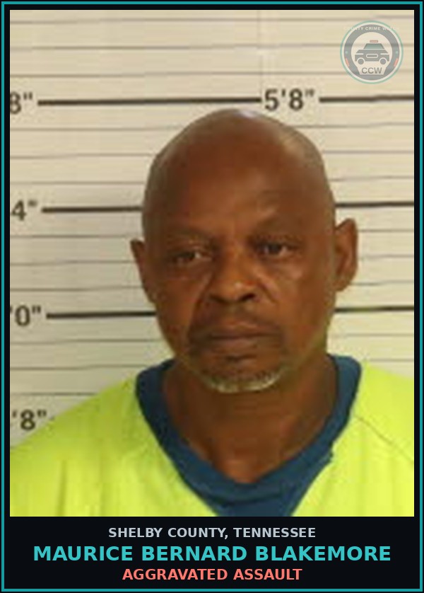 Booking mugshot of MAURICE BERNARD BLAKEMORE in Shelby County