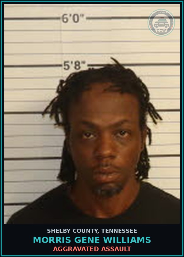 Booking mugshot of MORRIS GENE WILLIAMS in Shelby County