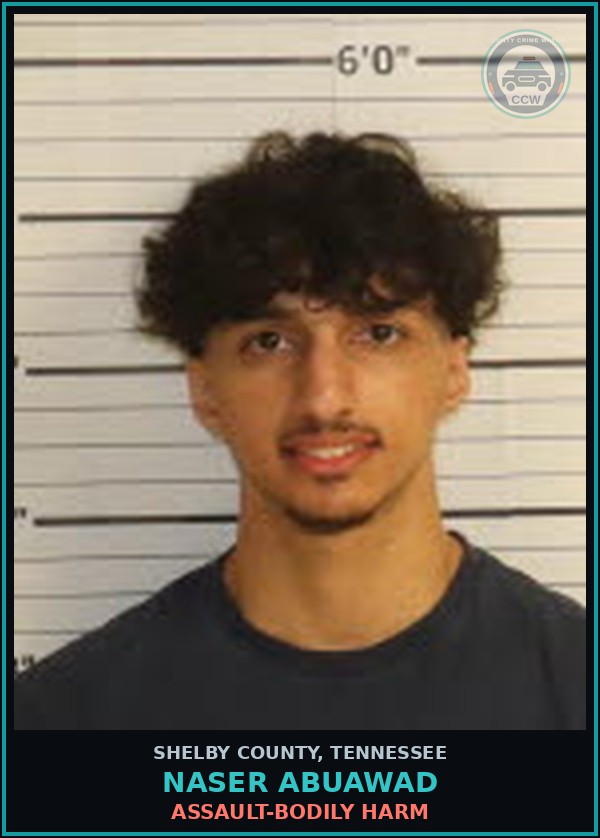 Booking mugshot of NASER ABUAWAD in Shelby County