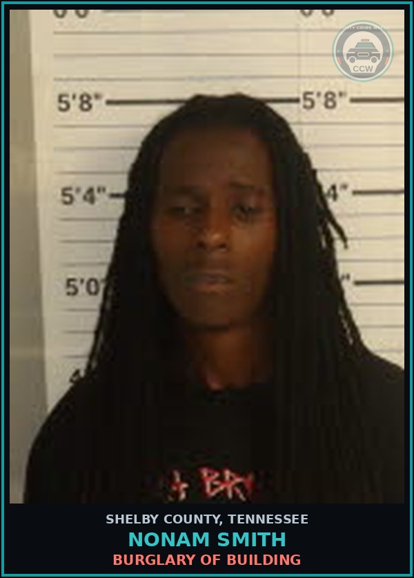 Booking mugshot of NONAM SMITH in Shelby County