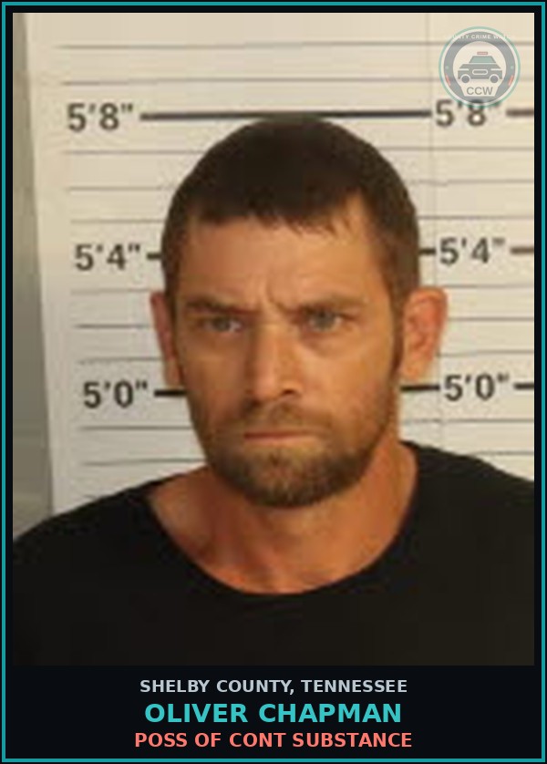Booking mugshot of OLIVER CHAPMAN in Shelby County