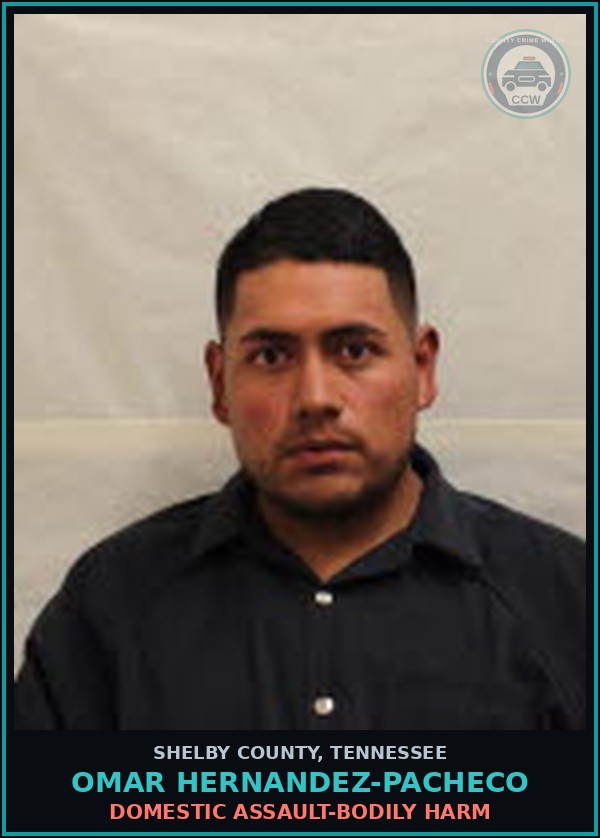 Booking mugshot of OMAR HERNANDEZ-PACHECO in Shelby County