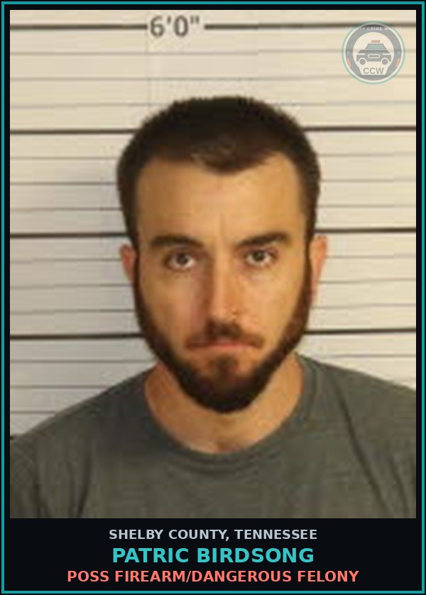 Booking mugshot of PATRIC BIRDSONG in Shelby County