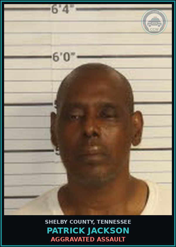 Booking mugshot of PATRICK JACKSON in Shelby County