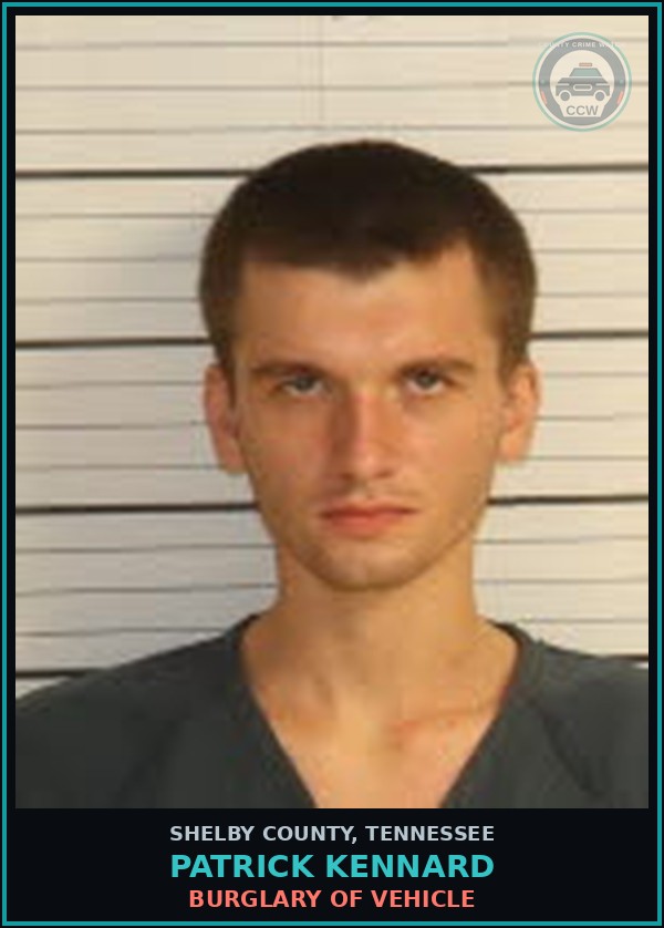 Booking mugshot of PATRICK KENNARD in Shelby County