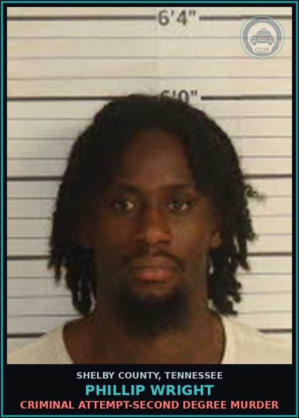 Booking mugshot of PHILLIP WRIGHT in Shelby County