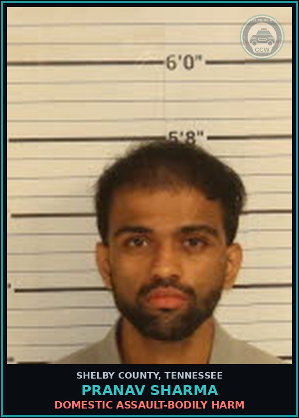 Booking mugshot of PRANAV SHARMA in Shelby County