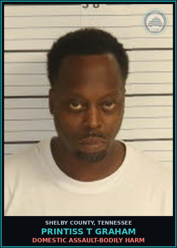 Booking mugshot of PRINTISS T GRAHAM in Shelby County