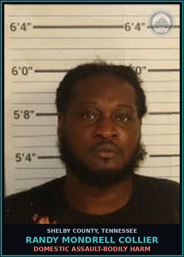 Booking mugshot of RANDY MONDRELL COLLIER in Shelby County