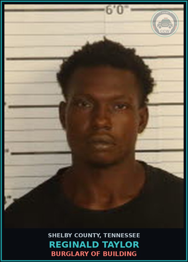 Booking mugshot of REGINALD TAYLOR in Shelby County