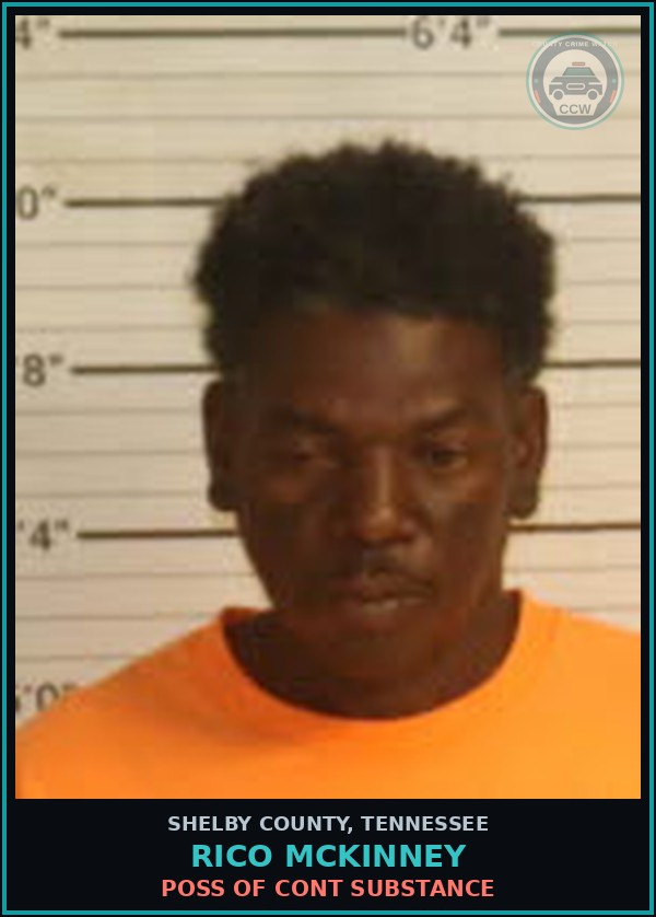 Booking mugshot of RICO MCKINNEY in Shelby County