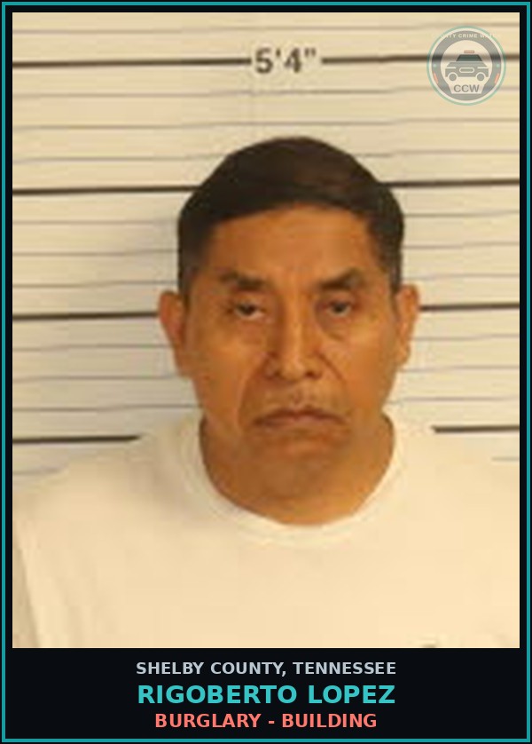 Booking mugshot of RIGOBERTO LOPEZ in Shelby County