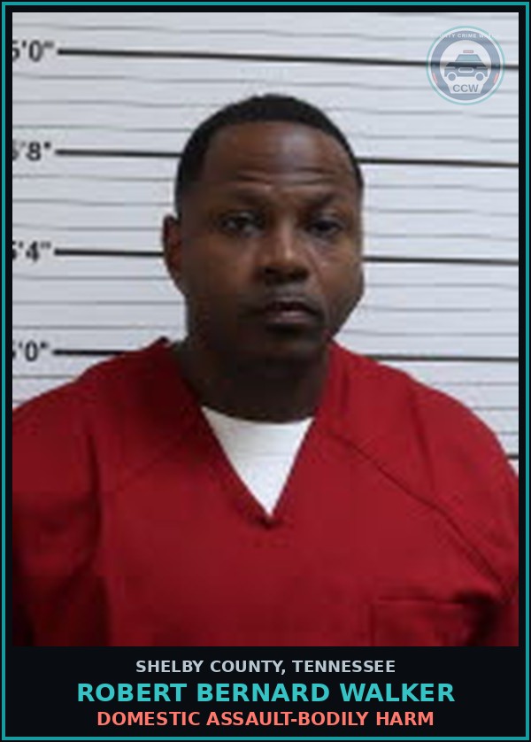 Booking mugshot of ROBERT BERNARD WALKER in Shelby County