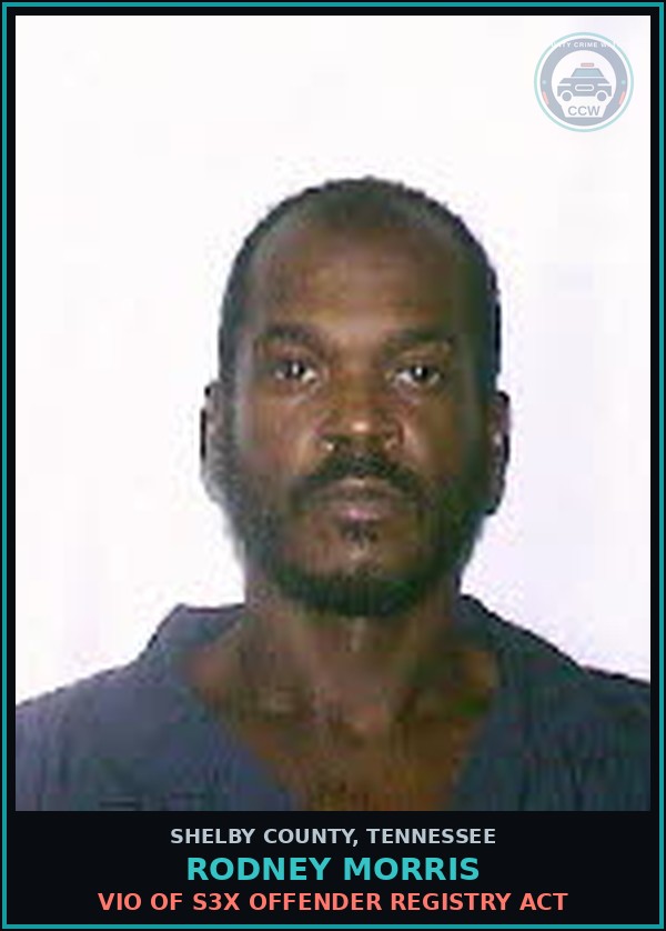 Booking mugshot of RODNEY MORRIS in Shelby County