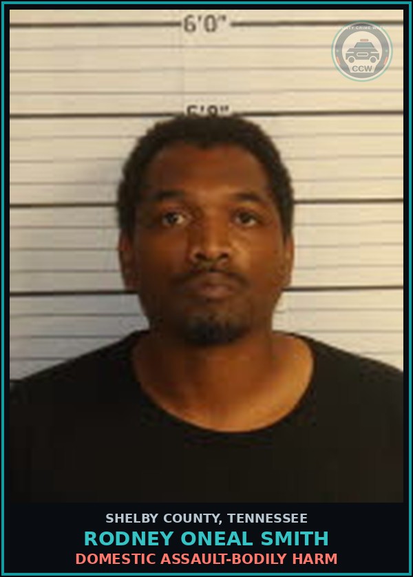 Booking mugshot of RODNEY ONEAL SMITH in Shelby County