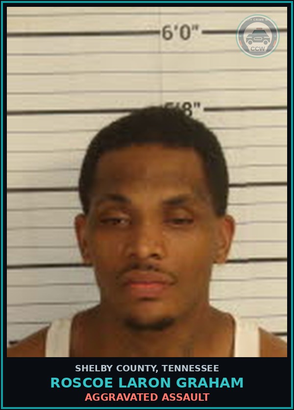 Booking mugshot of ROSCOE LARON GRAHAM in Shelby County
