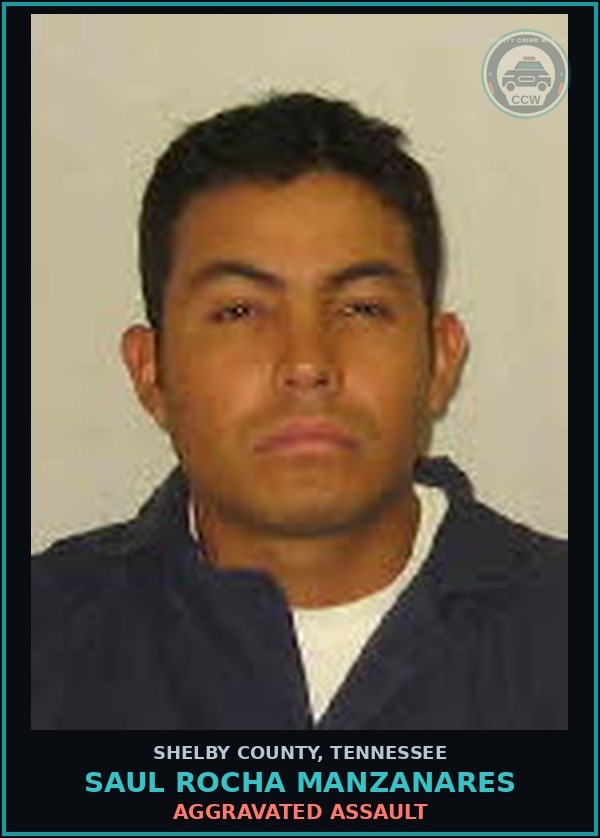 Booking mugshot of SAUL ROCHA MANZANARES in Shelby County