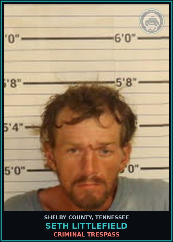 Booking mugshot of SETH LITTLEFIELD in Shelby County