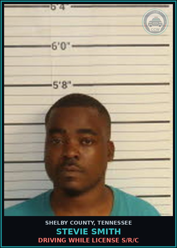 Booking mugshot of STEVIE SMITH in Shelby County