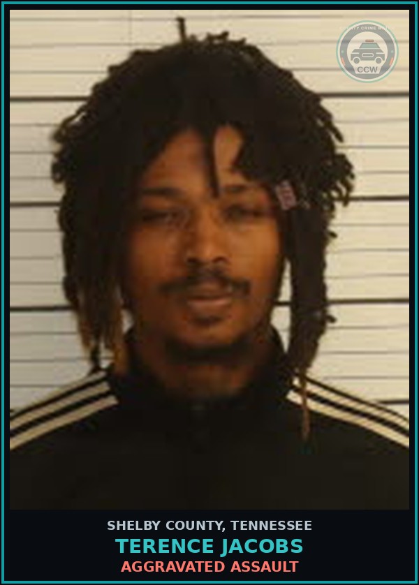 Booking mugshot of TERENCE JACOBS in Shelby County