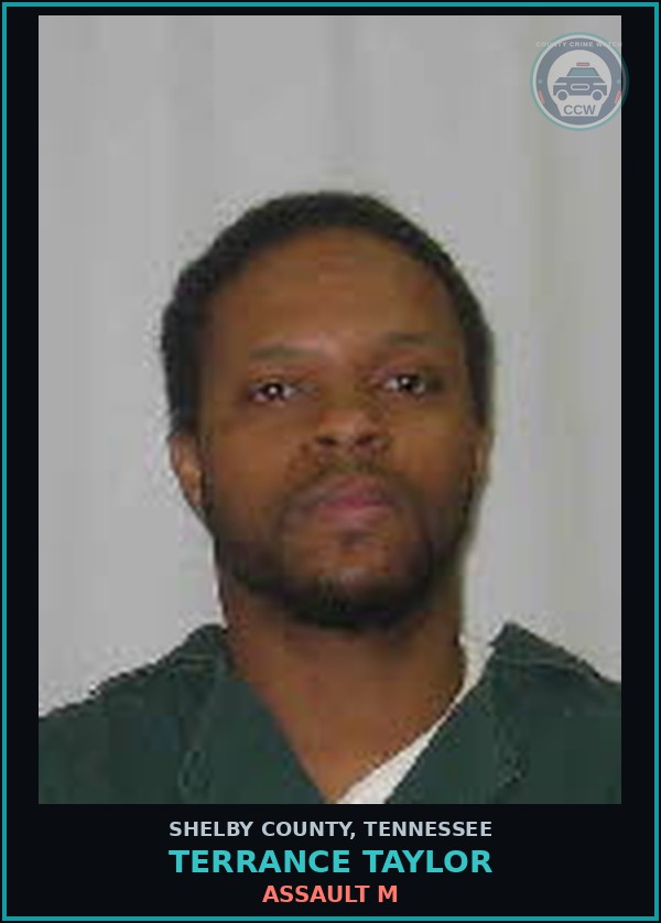 Booking mugshot of TERRANCE TAYLOR in Shelby County