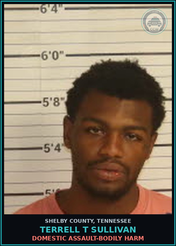 Booking mugshot of TERRELL T SULLIVAN in Shelby County