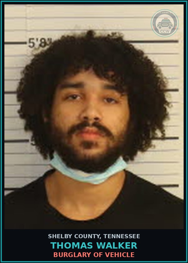Booking mugshot of THOMAS WALKER in Shelby County