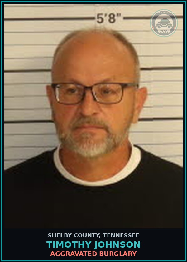 Booking mugshot of TIMOTHY JOHNSON in Shelby County